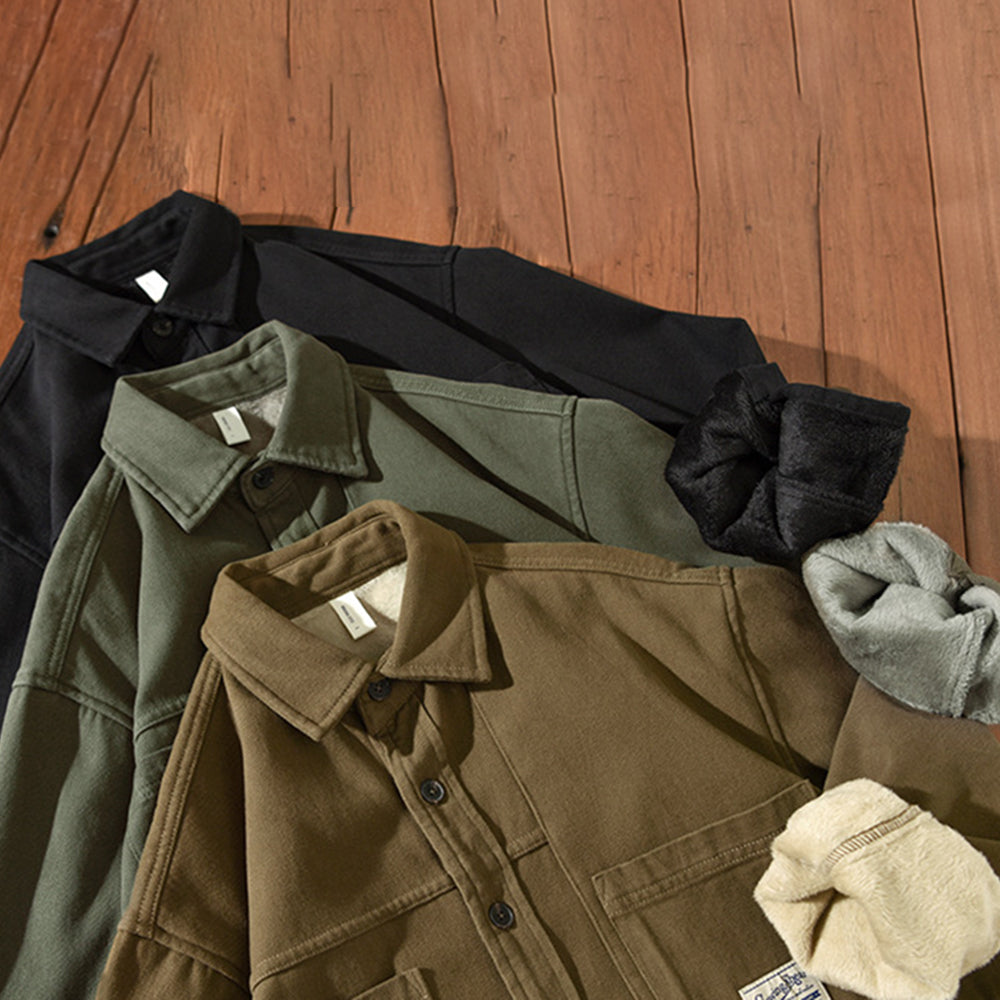 Hedge | Cargo Fleece lined Overshirt