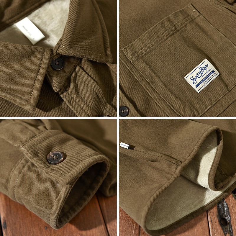 Hedge | Cargo Fleece lined Overshirt