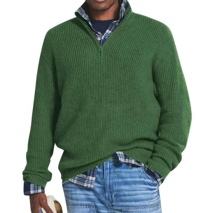 Zinc I Knitted Sweater With Zipper For Men