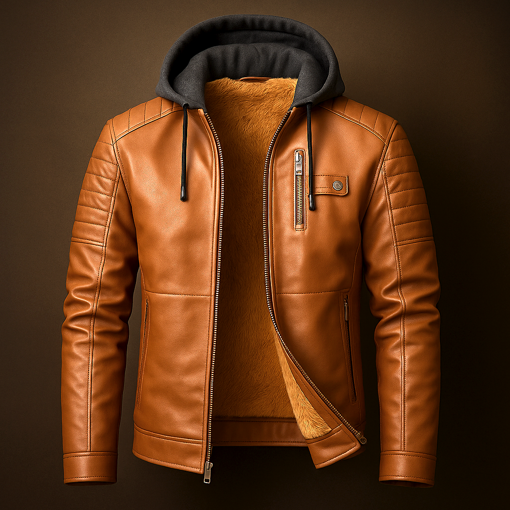 Colt Brookson Leather Hoodie