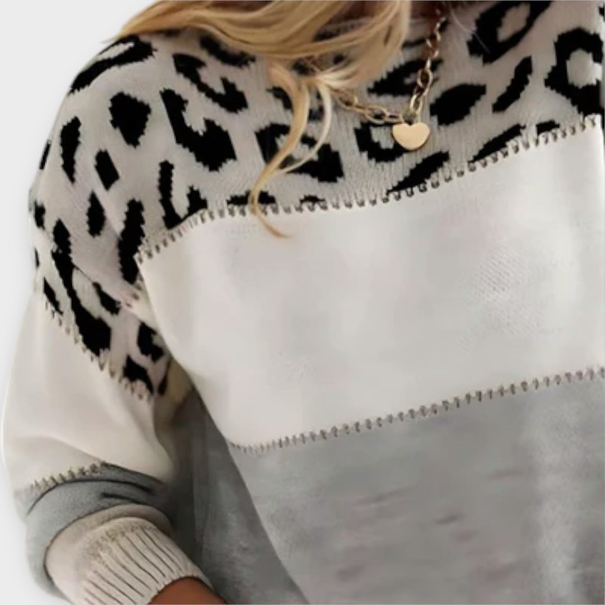 Liorin – Pullover with Leopard Pattern