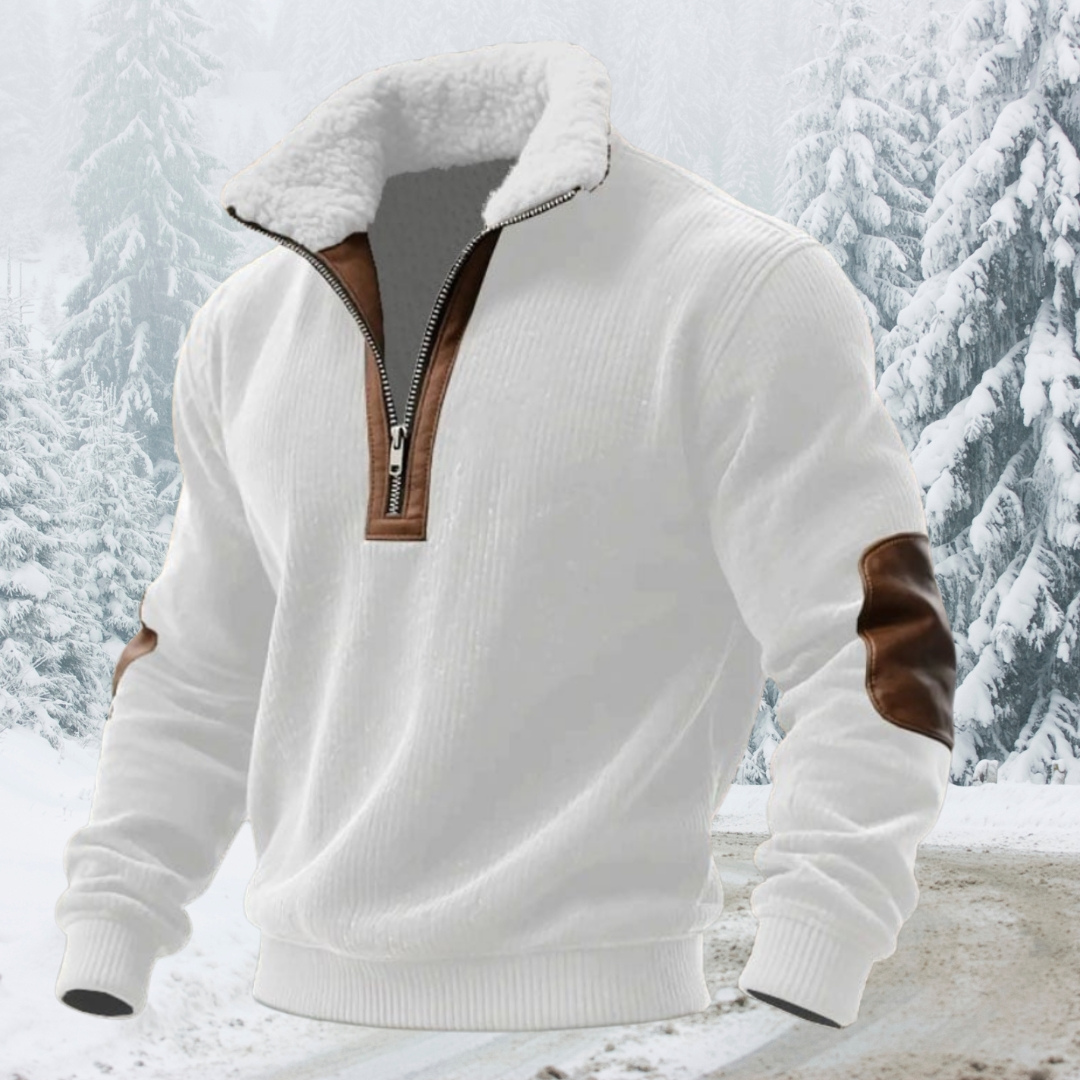 Aura - Quality Zip Up with Shearling Lined Collar