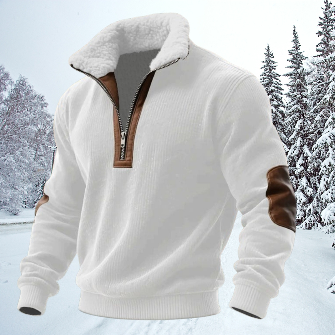 Aura - Quality Zip Up with Shearling Lined Collar