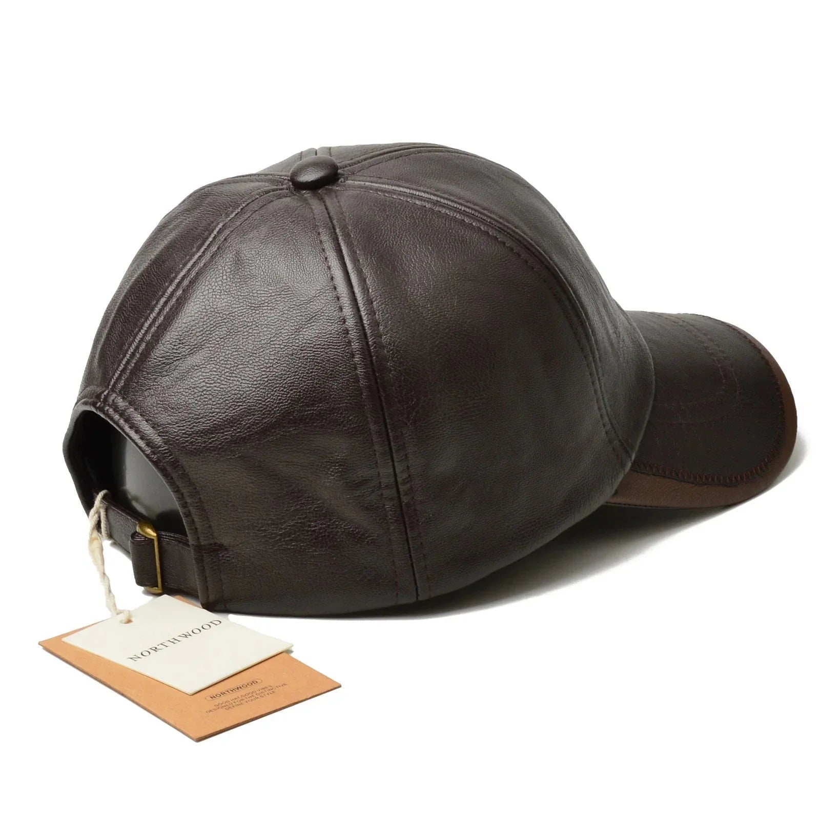 Premium Leather Six-Panel Cap