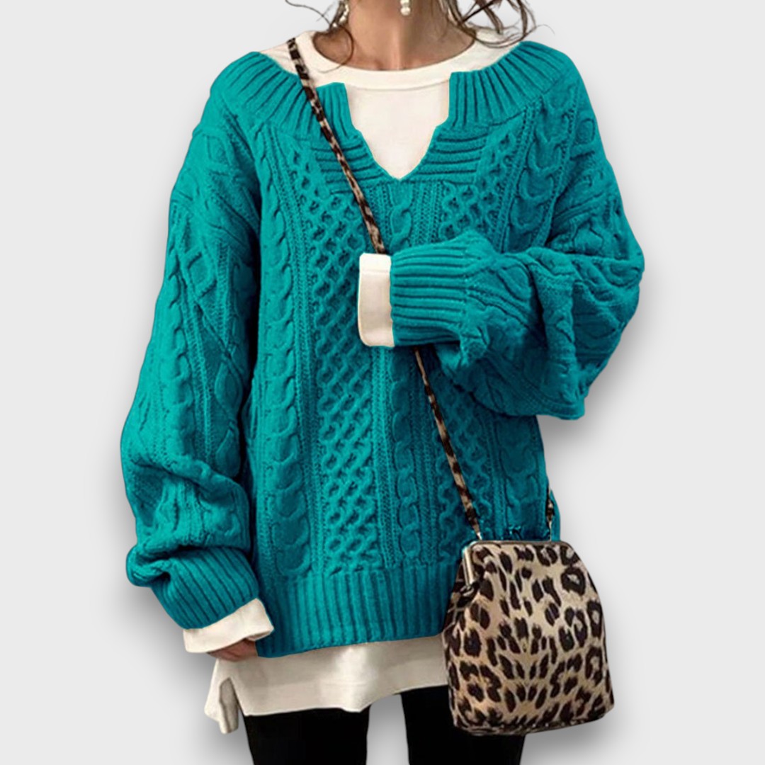 Marielle – Knit Sweater with V-Neck