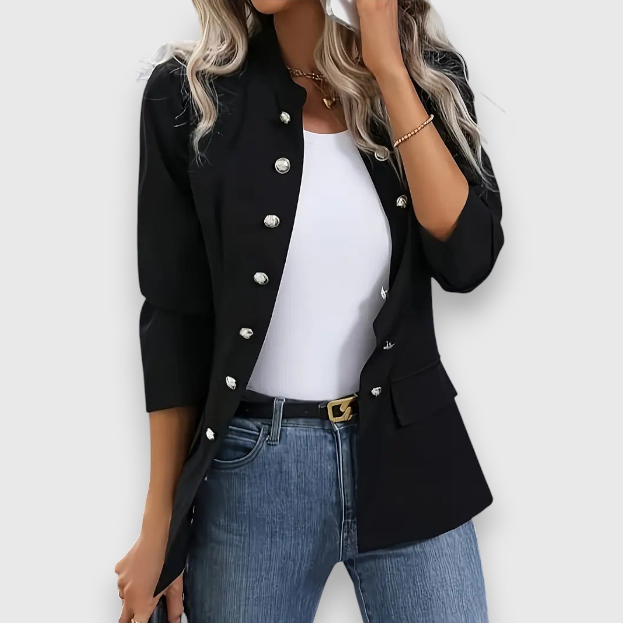 Piala – Blazer with Classic Button Placket