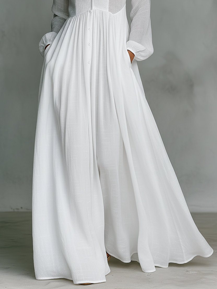 Veronica | Maxi Minimalist in Cotton and Linen