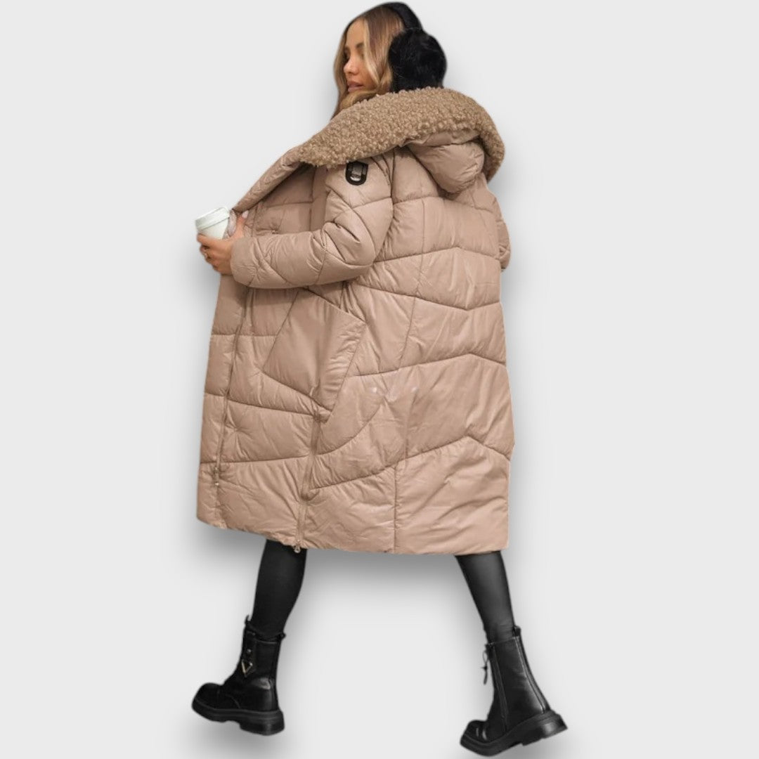 Evalyn – Quilted Hooded Winter Coat