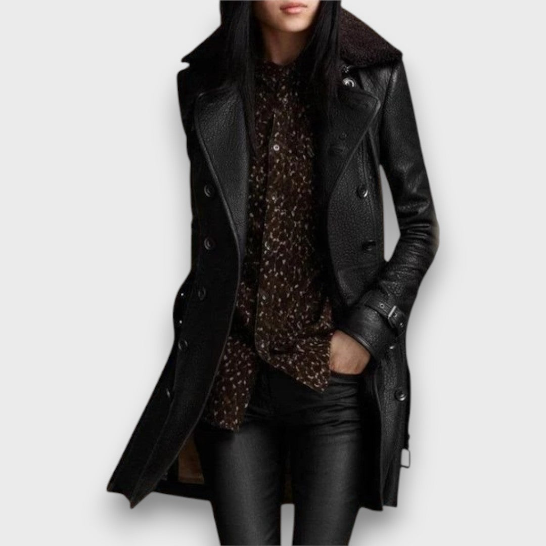 Levano – Double-Breasted Coat with Collar