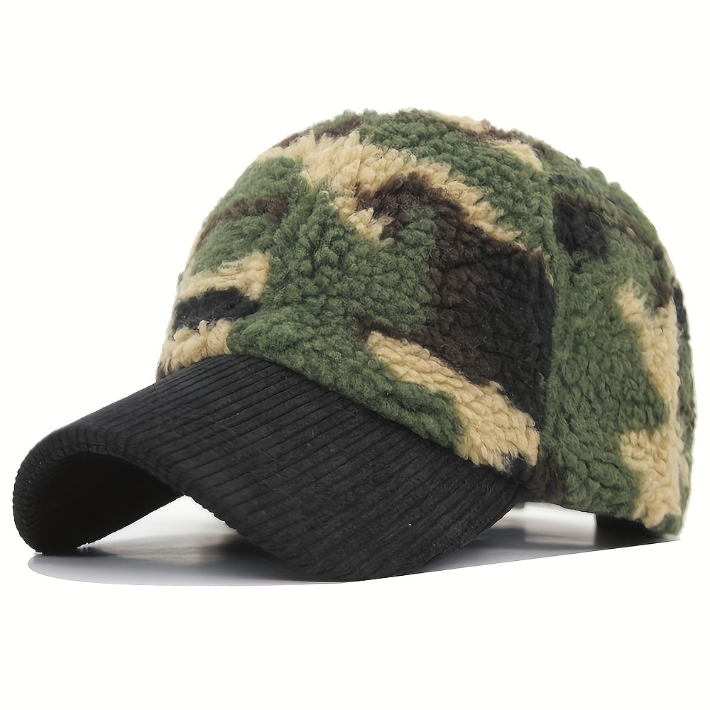 Sherpa-Fleece Camo Cap