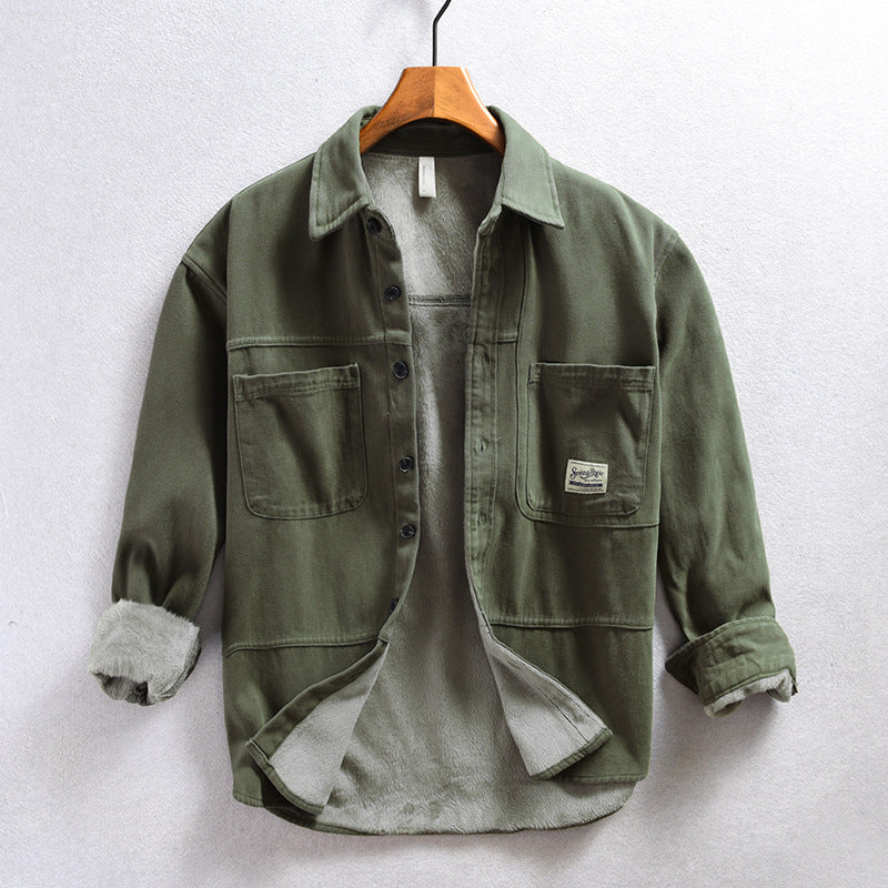 Hedge | Cargo Fleece lined Overshirt
