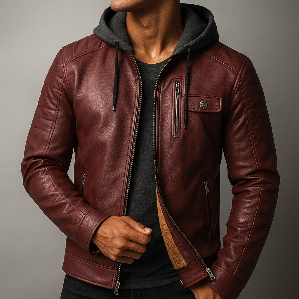 Colt Brookson Leather Hoodie