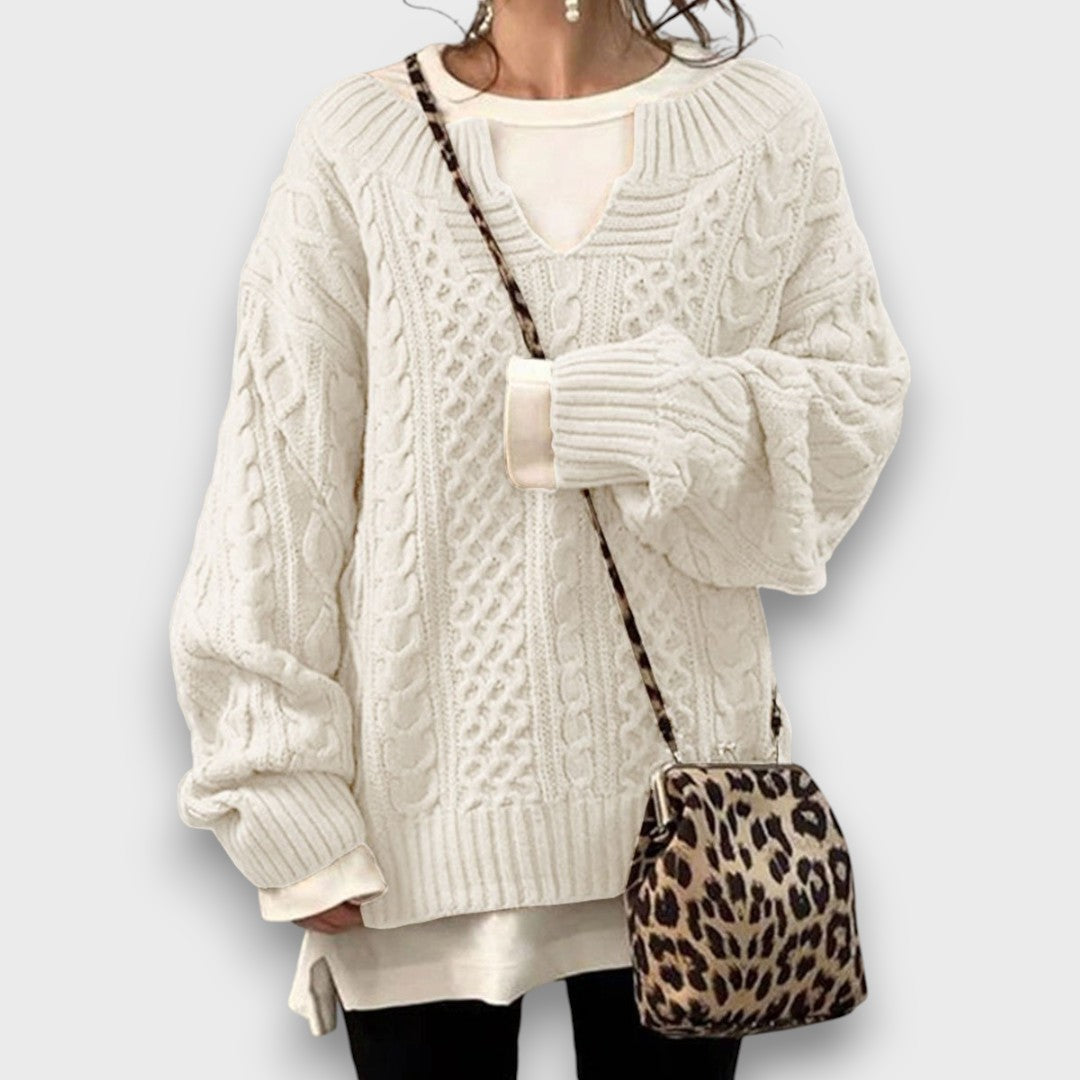 Marielle – Knit Sweater with V-Neck