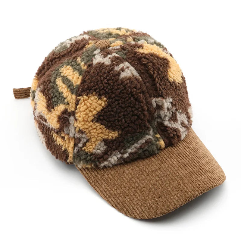 Sherpa-Fleece Camo Cap