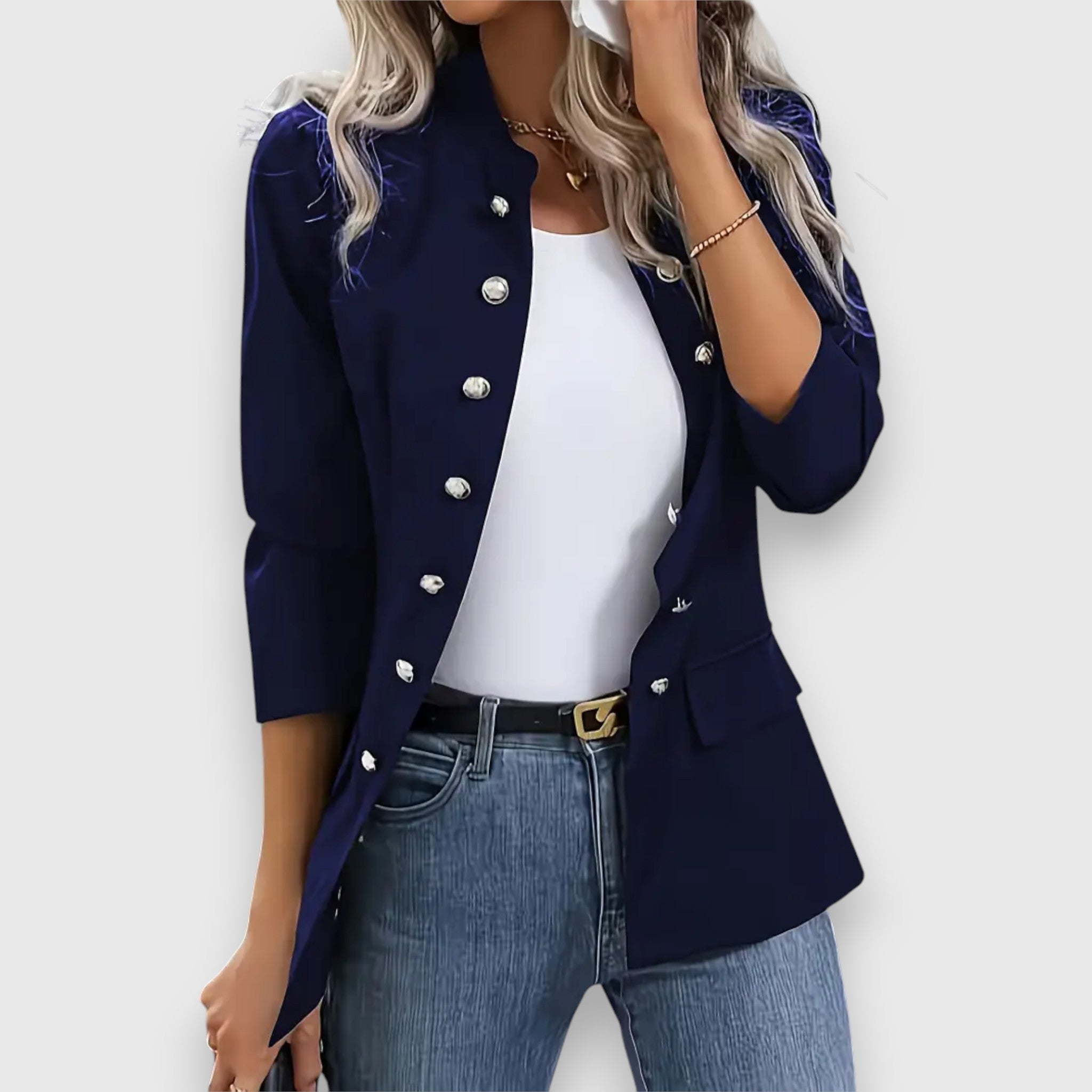 Piala – Blazer with Classic Button Placket