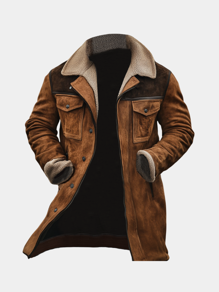Colton | Western Shearling Long Coat