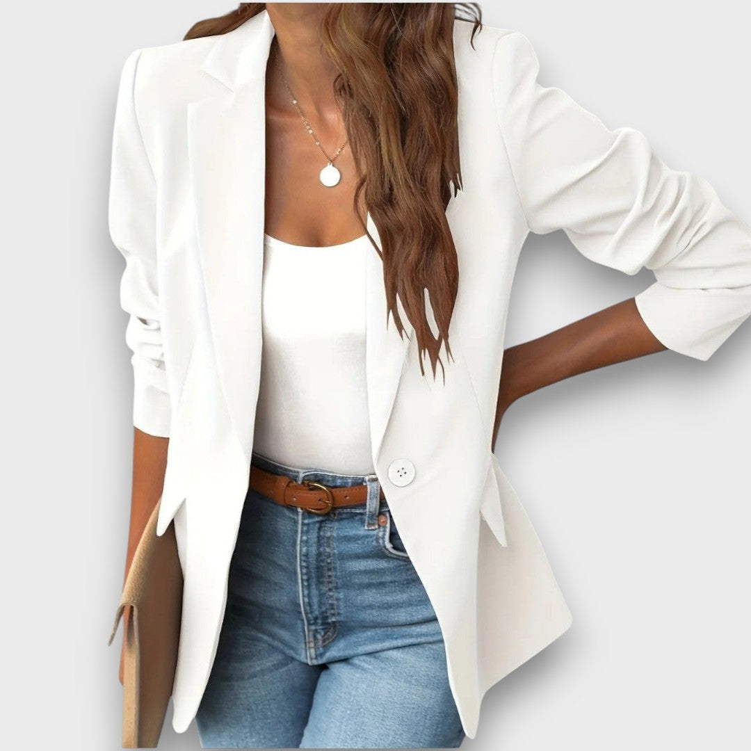 Jaryna – Elegant lapel blazer with pockets