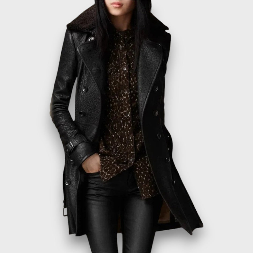 Levano – Double-Breasted Coat with Collar