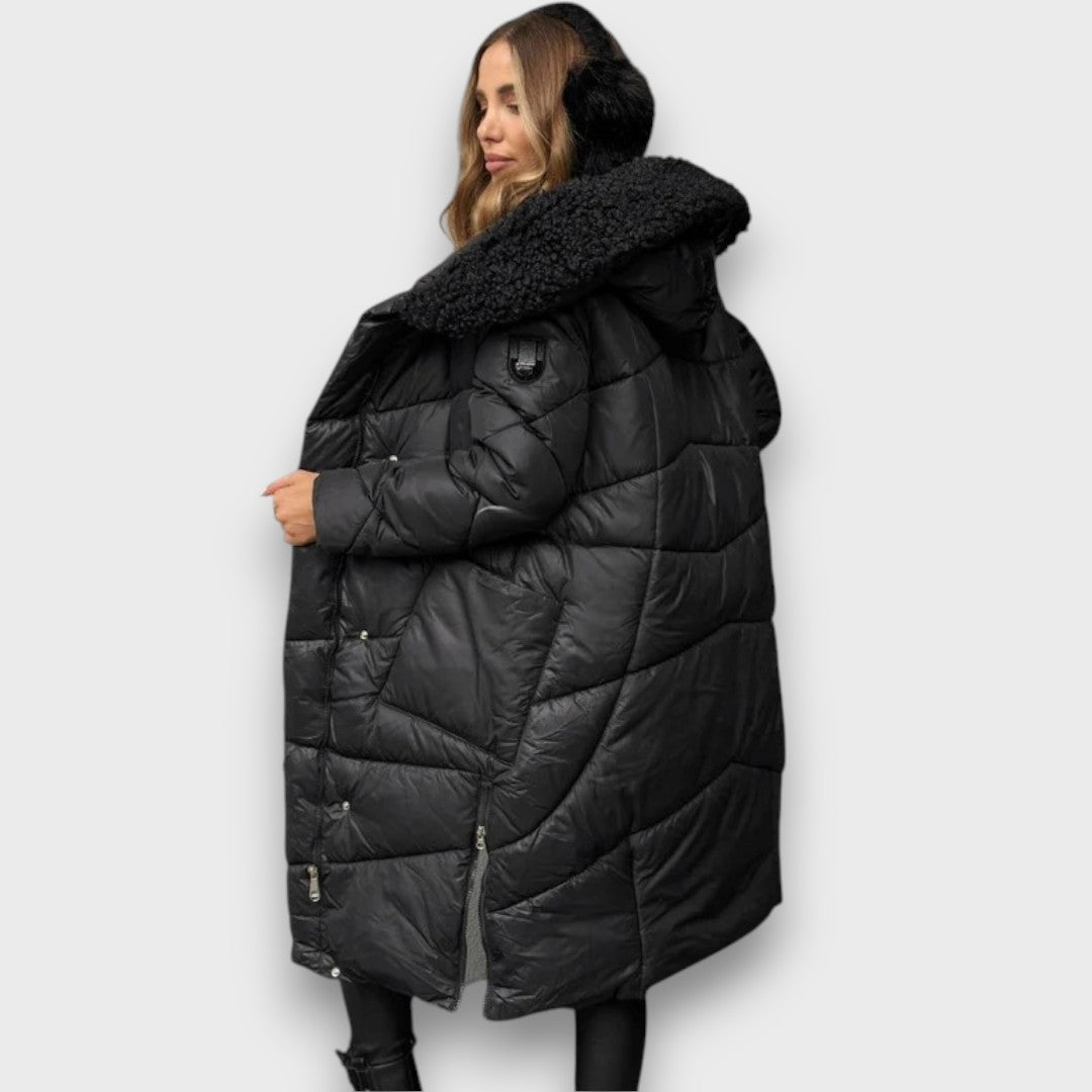 Evalyn – Quilted Hooded Winter Coat