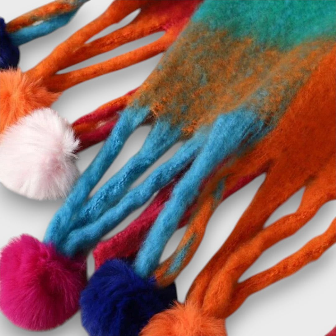 Renette – Cozy Multicolor Plaid Winter Scarf