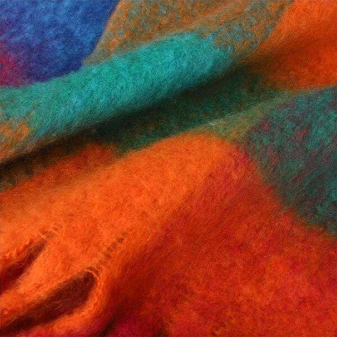 Renette – Cozy Multicolor Plaid Winter Scarf