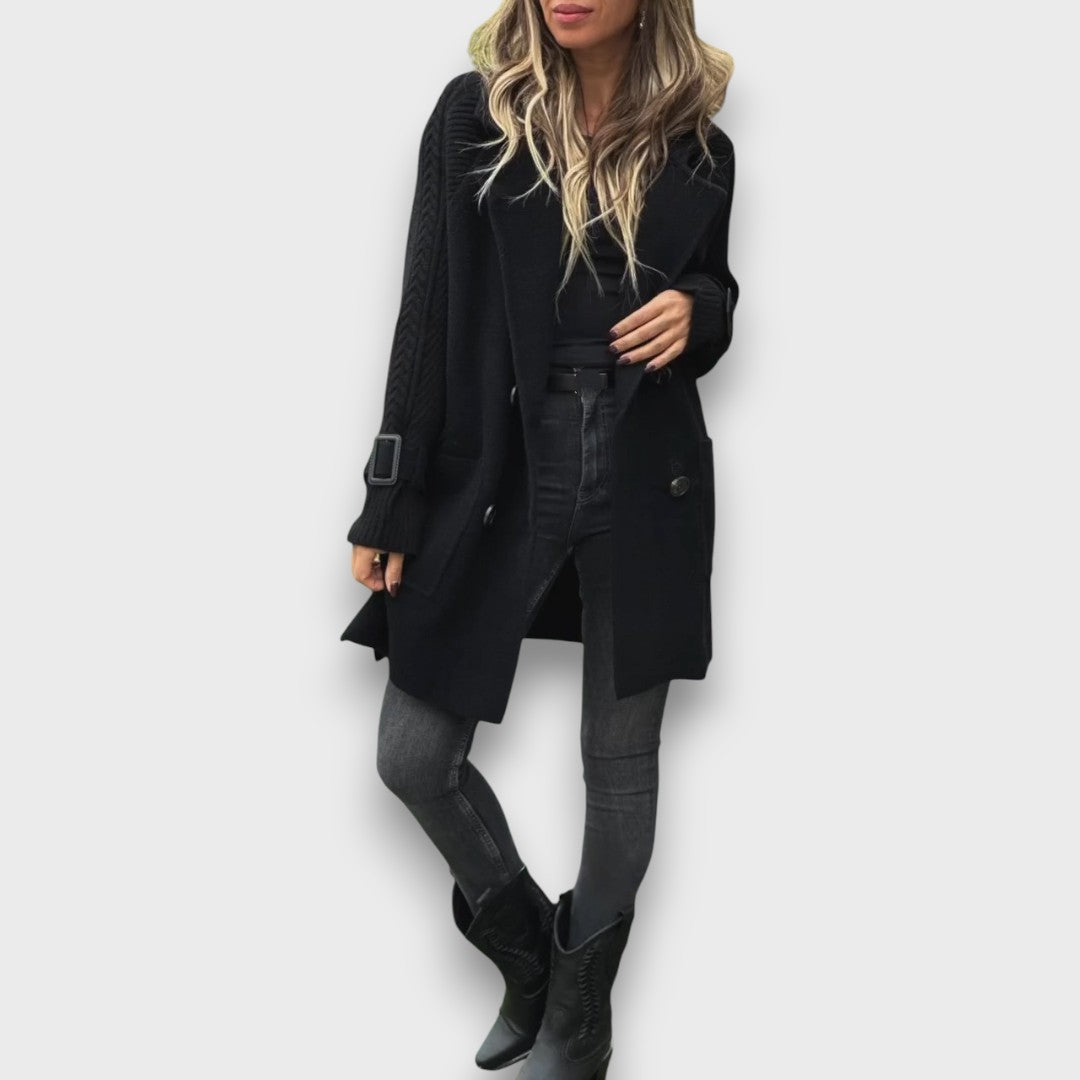 Mirela – Elegant Knit Coat