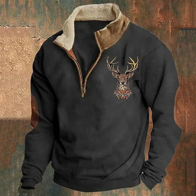 Christos | Sweater with Deer Detail